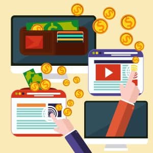 Pay per click internet advertising model